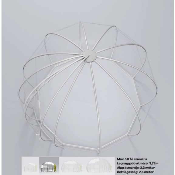 Astreea® Igloo MAX - L Polikarbonát (4-8 fő részére)