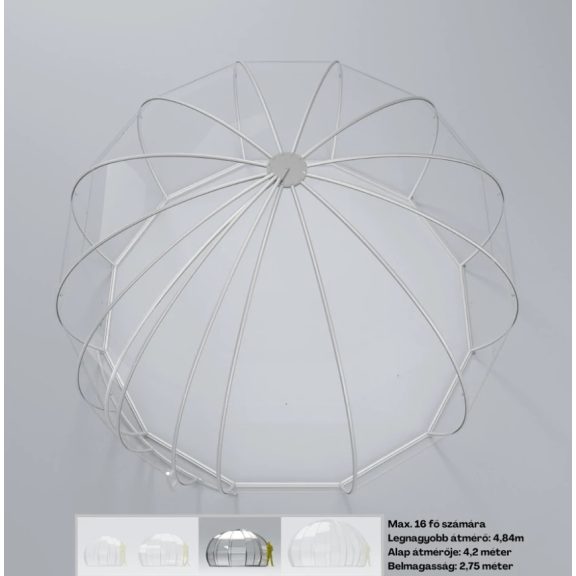 Astreea® Igloo MAX - XL Polikarbonát (8-16 fő részére)