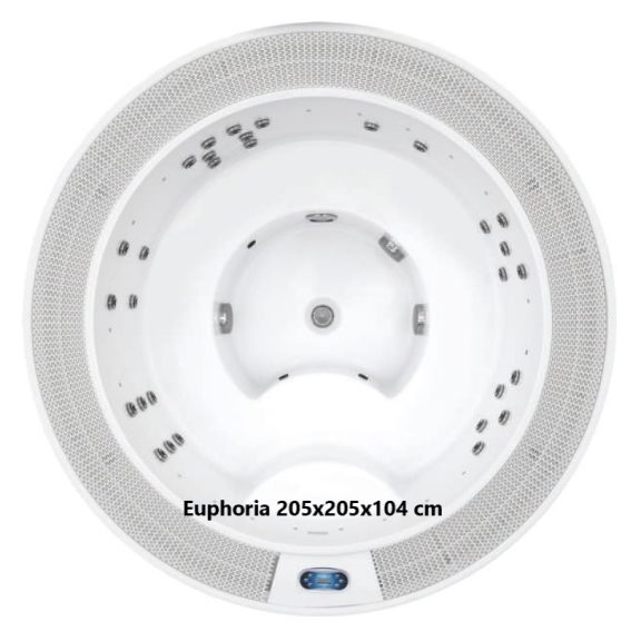 EUPHORIA JAKUZZI  205x205x104,5 cm