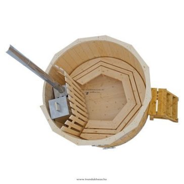   Fa thermowood dézsa beépített alumínium kályhával 1,8 méteres 5-6 fő