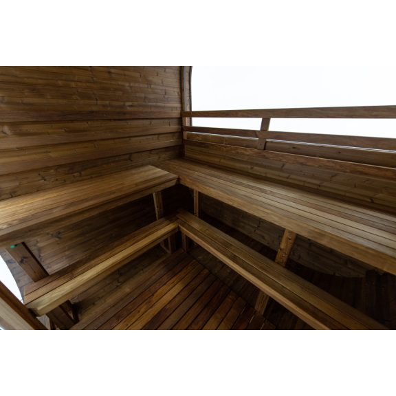 Hekla Cube 250 – 5–6 személyes prémium kültéri finn szauna 225×246×235cm