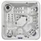 Revolution-spa HC 7 jakuzzi 220x220x93 cm