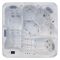 Revolution-spa Sanotechnik HawaI 220x220x95 cm jakuzzi
