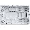 Whitehaven prémium jakuzzi Swim Spa – 354 × 230 × 98,5 cm