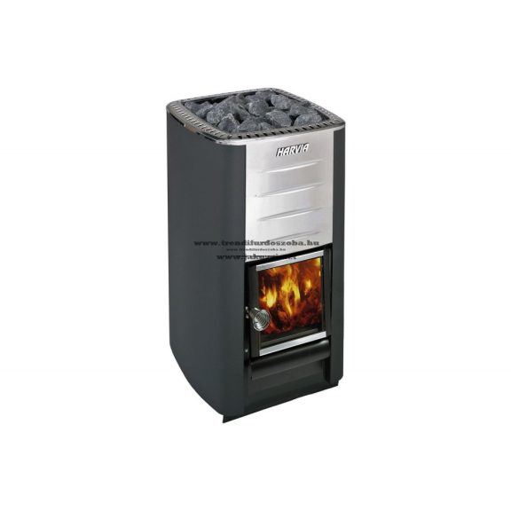 Hordó szauna S2-es 2 méteres thermowood harvia M3 fatűzelésű kályhával