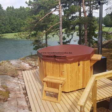   BTO NYOLCSZÖGLETŰ ÜVEGSZÁLAS DÉZSA KÜLSŐ ALUMÍNIUM KÁLYHÁVAL(27KW) 2X2M